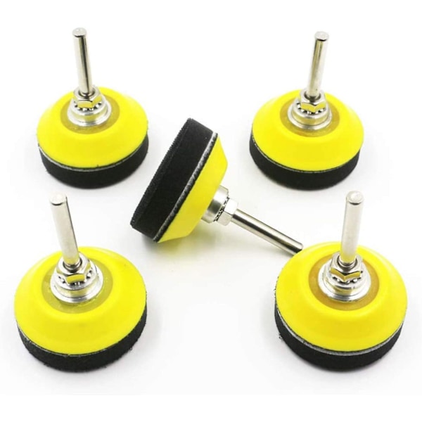 Poleringspuder og slibepuder, 50 mm 5 borepuder, 1/4\" borr