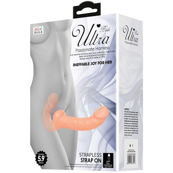 Baile - Erittäin intohimoinen dildo valjailla ilman tukea