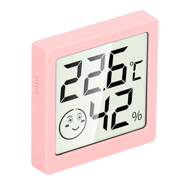 Digital termometer och hygrometer för reptilterrarium - Svart