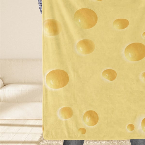 Heittopeitto Kirkas ruokapainatus Pehmeä Kodikas Ihoystävällinen Polyesterinen makuupeite sohvalle 47,2 x 59,1 tuumaa