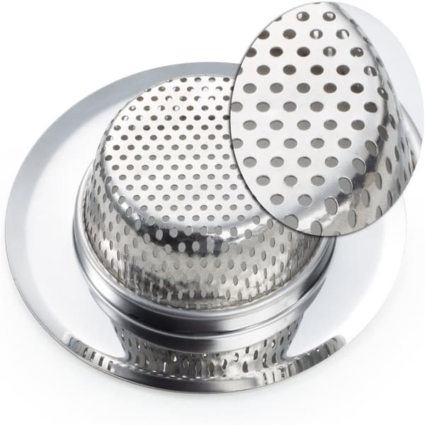 Sillåda 4 st, 7 cm diskho sil i rostfritt stål för kök och badrum