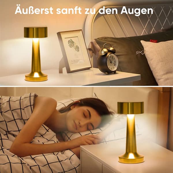 Dimbar skrivebordslampe, oppladbar LED-lampe