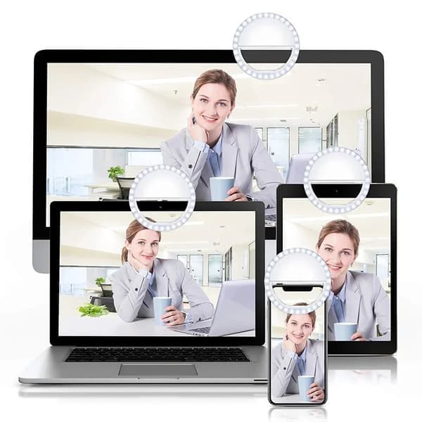 Clip-On Selfie Lampe for Smartphone LED Ring Light—pa