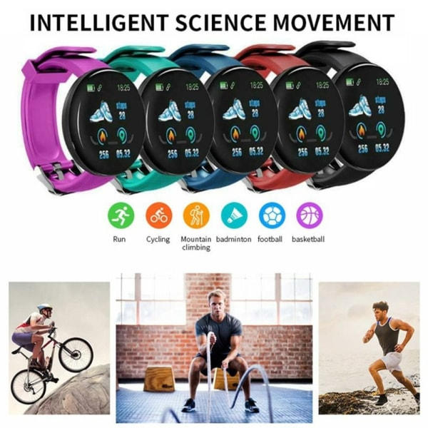 Smartklokke Bluetooth Smartwatch LILA lilla