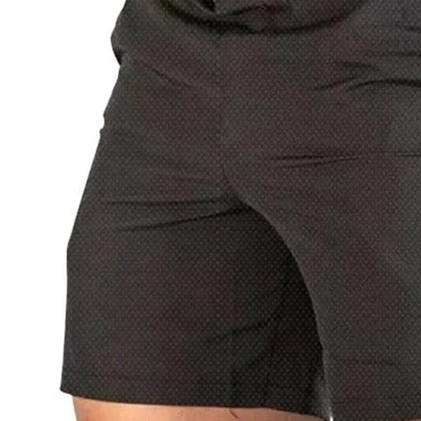 Miesten urheilushortsit taskulla nopeasti kuivuvat hengittävät mesh mustat miesten juoksushortsit Fitness , mustat White Label XL