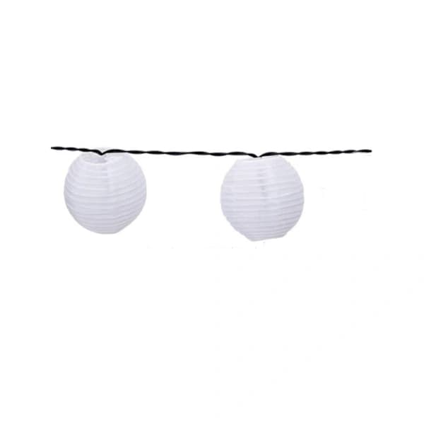 Qedertek Solcellelamper Lykt Utendørs 6 Meter 30 LED