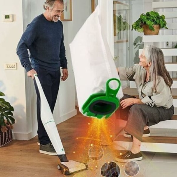 Pakke med 10 poser til Vorwerk Kobold VB100 VB 100 FP100 FP 100 støvsuger, udskiftningssæt til støvsugerposer, støvsugerpose vorwerk--.pa