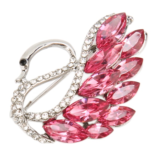 Dyr Brosje Rhinestone Glitter Elegant Fasjonable Kvinner Brude Brosje Pin for Bryllup Rosa