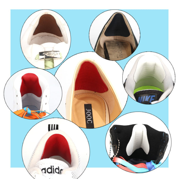 Skoplätts Patch Sneakers Hälskydd Självhäftande Hälskydd Flerfärgad
