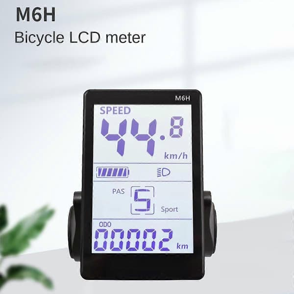 M6H Elektrisk Sykkel LCD Display Meter Dashboard 24V 36V 48V 60V Universal E Scooter LCD Panel Skjerm.pa