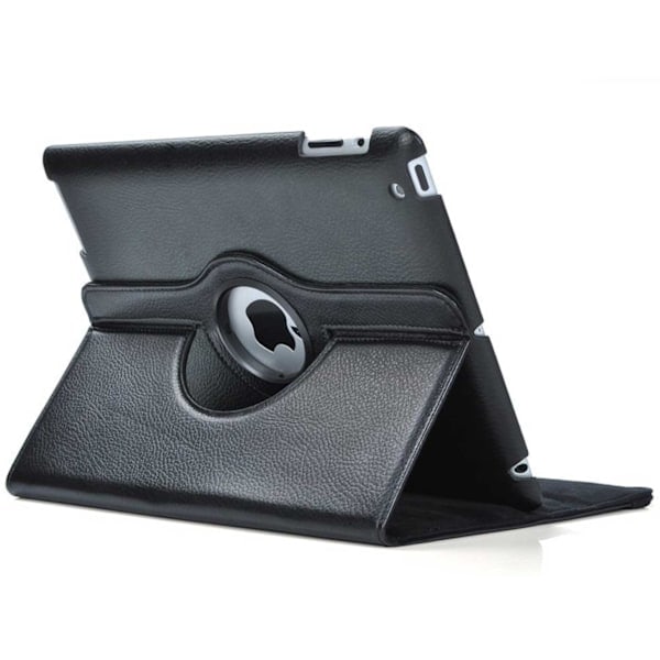 iPad 7/8 10.2 \" 360° Smart Cover Etui PU Læder Sort sort