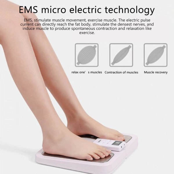 Elektrisk fotmassasjeapparat EMS Elektrisk fot- og benmassasjeapparat Muskelmassasjeapparat