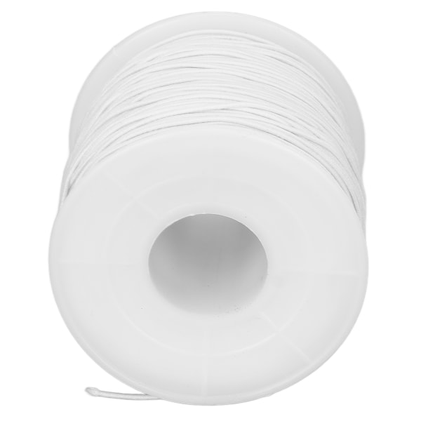 Elastisk tråd Polyesterstreng DIY Smykker Halskjede Armbånd Tau Håndverkstilbehør Hvit 100m
