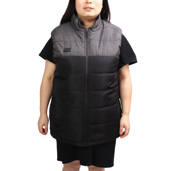 11 Pladser Opvarmet Vest 3 Opvarmningsniveauer Dual Control Electric Heating Coat Opvarmet jakke til Vinter Mænd Kvinder Sort 3XL