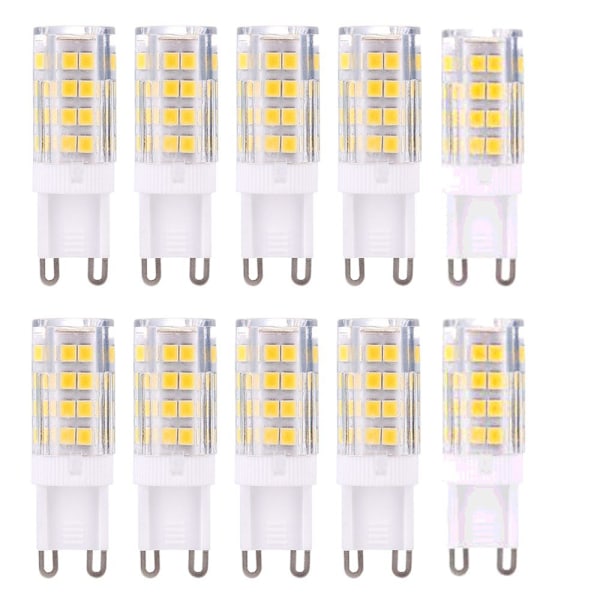 G9 LED-lampor, varmvit 3000K 5W G9 LED, 10-pack