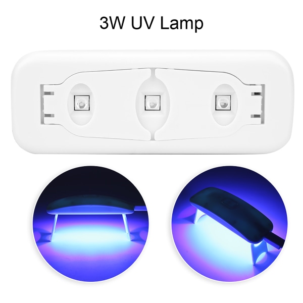 Epoxy UV-harpiks Farvestof Farvepigment 3W UV-lampe DIY-kunsthåndværksværktøjssæt (rød 25g 3W UV-lampe)