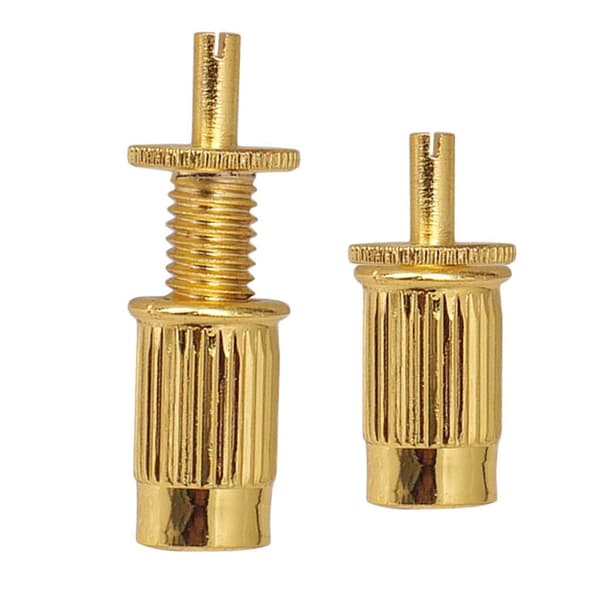 2 stk Gitarrstegspiker og ankere for LP-bro EPI Golden Style A 1 sett