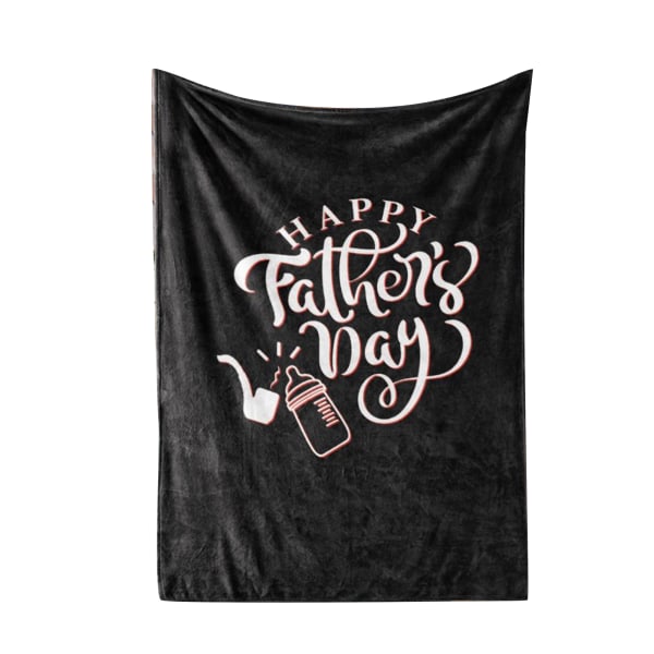 Mjukt print täcke Dekorativ filt för hem i sovrummet Festivalpresent till pappa pappa 150x200 cm/59.06x78.74in