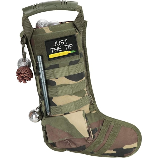 2 stk Taktiske Jule Strømper med Håndtag Militær Udstyr Camouflage