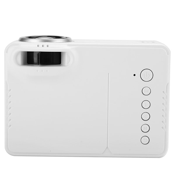 814 Mini Portabel Projektor Vit Hemprojektor 1080P Stöd för Extern Mobil Hårddisk (100-240V) US