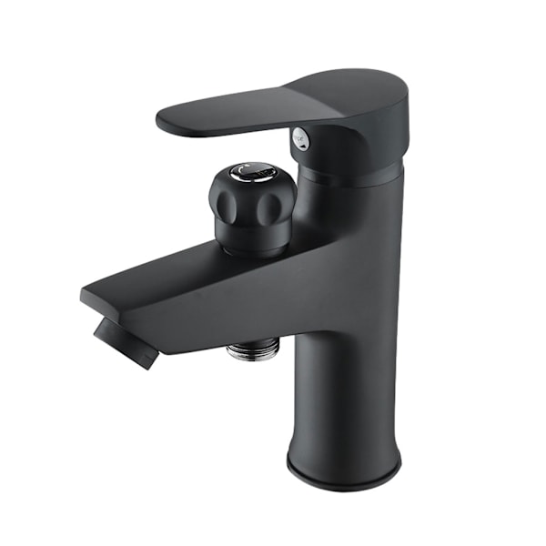 1/2/3 Koppar Enkla att installera moderna badrumsblandare i svart Black 1Set