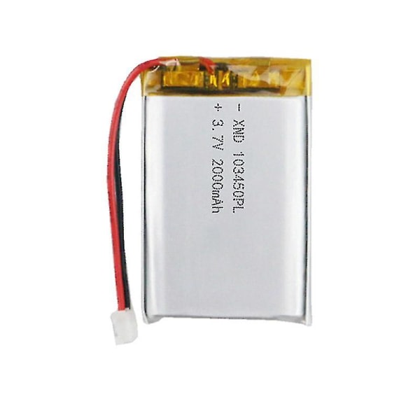 103450 3.7v 2000mah Lipo Polymer Litium-akku, ladattava, ei mitään