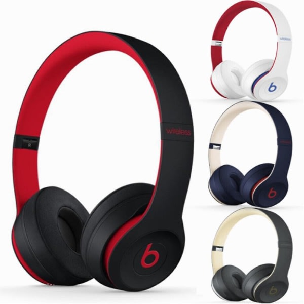 Beats Solo3 trådlösa Bluetooth hörlurar Brusreducerande music Sportheadset-rekommenderas White