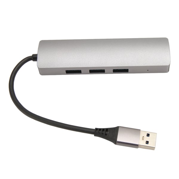 USB -RJ45-keskitin 1Gbps 3 USB 3.0 Plug and Play -alumiiniseos USB -Ethernet-sovitin kannettavalle tabletille pöytäkoneelle