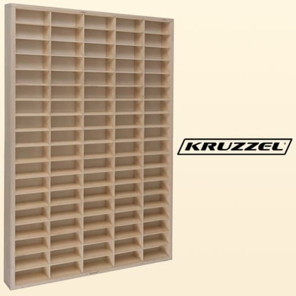 Storage Shelf for Model Cars / Collectibles - Shelf with Small 90-Compartment—pa