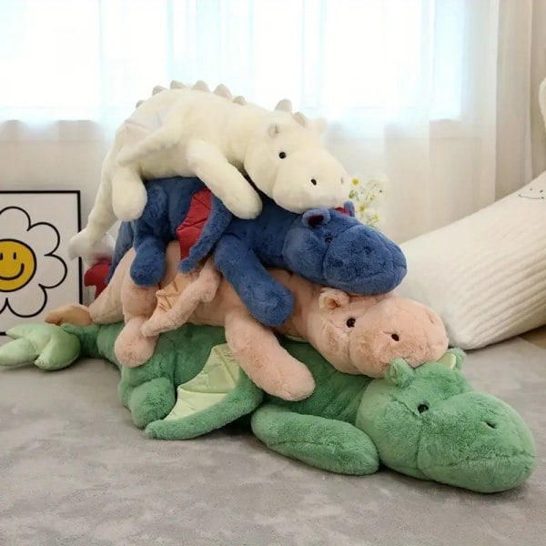 Pehmeä pehmo Magtid dinosaurus ja lentävä lohikäärme tyyny nukkesetti