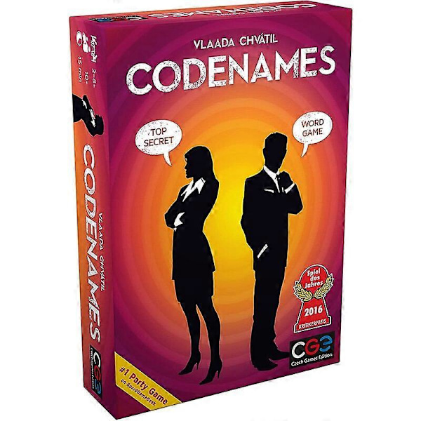 Czech Games Codenames Duet Det tvåspelarordsspel för deduktion Deep Undercover 2.0 Bilder Standard Brädspel Orange