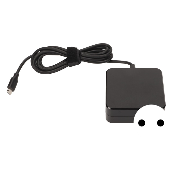 65W USB C bærbar strømadapter Bærbar lett bærbar lader for hjemmereisekontor 100?240V EU-støpsel