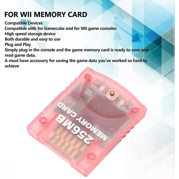 Ersättningsminneskort for Gamecube-minneskort, 256MB 512MB High Speed