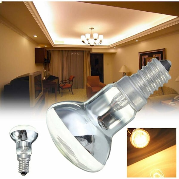Lava Lampe Ersatzpære - R39 E14 30W Lava Lampe Pære Reflektor Spotlampe Lille Skrue, Glødetråd Pære til Hjemmet Køkkenet