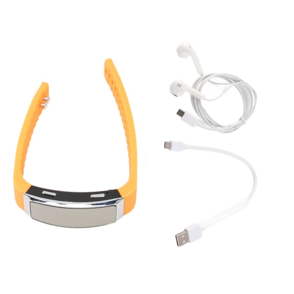 Inspelare Watch HD Noise Reduction Röstaktiverad Laddningsbar musikspelare Inspelare Armband för klassmöte Orange 8GB