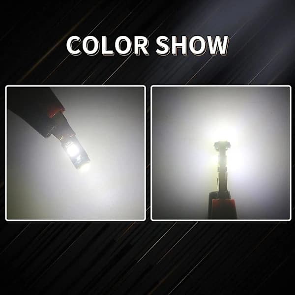 T5 LED Vita Lamper for Bil Interiør Instrumentpanel Hastighetsmåler Indikator