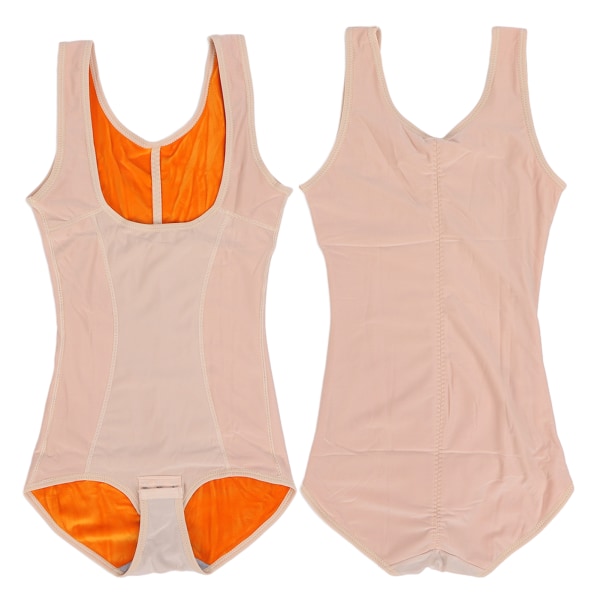 Kvinders undertøjsvest U-krave Body Slanking Hold Warming Bottom One Piece Bodysuit (Complexional)XL