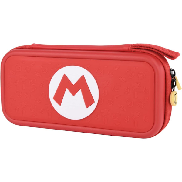 Väska för Nintendo Switch, Spelkortfodral för Nintendo Switch & OLED, Spelkortfodral Switch-väska, Bärbar spelhållare för 10 kort (röd)