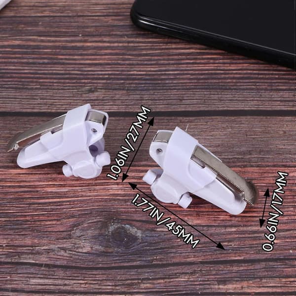 2 stk Mobile Spilkonsoller Gamepad Trigger Aim-knap Joystick til Pubg