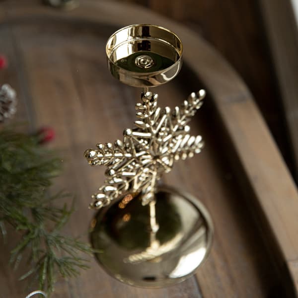 Julelysstake med stjerne, elg og juletre