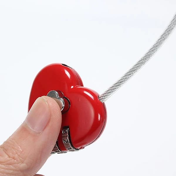 Hjärtformat kombinationshänglås för älskande