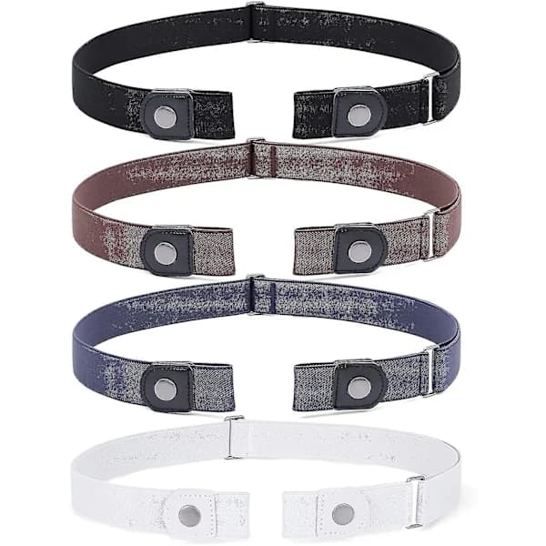 Elastisk Belte, Unisex Belte Uten Spenne Stretch Belte