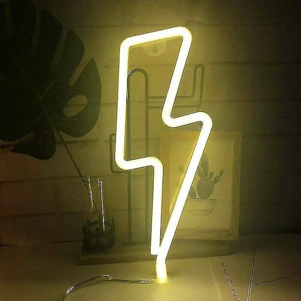 2 stk LED-neonlys, lynformet lampe, atmosfærebelysning