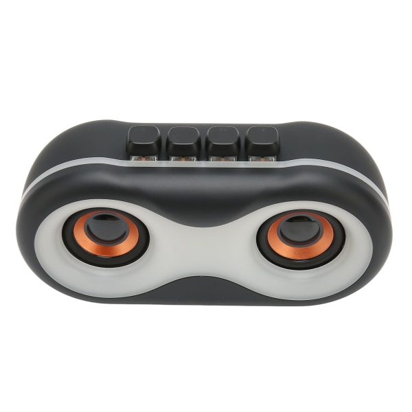 Bluetooth-høyttaler Bærbar Mini RGB-fargelys Doble høyttalere Trådløs subwoofer for utendørs svart