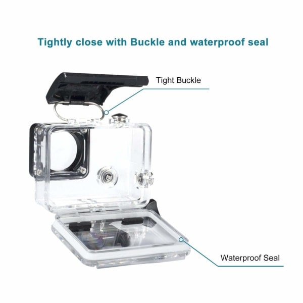 INF GoPro Hero 3/3+/4 Vattentätt Skal Transparent
