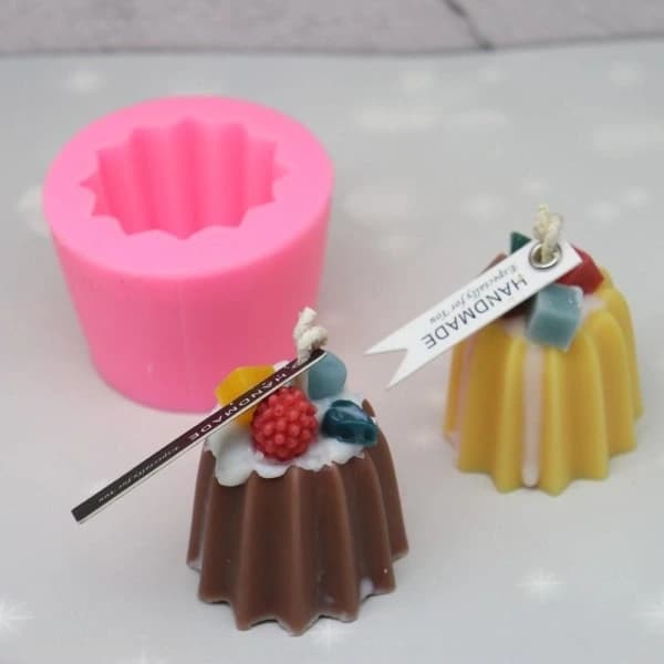 Ljusformar ljus stearinljus DIY gjutformar i silikonform pudding