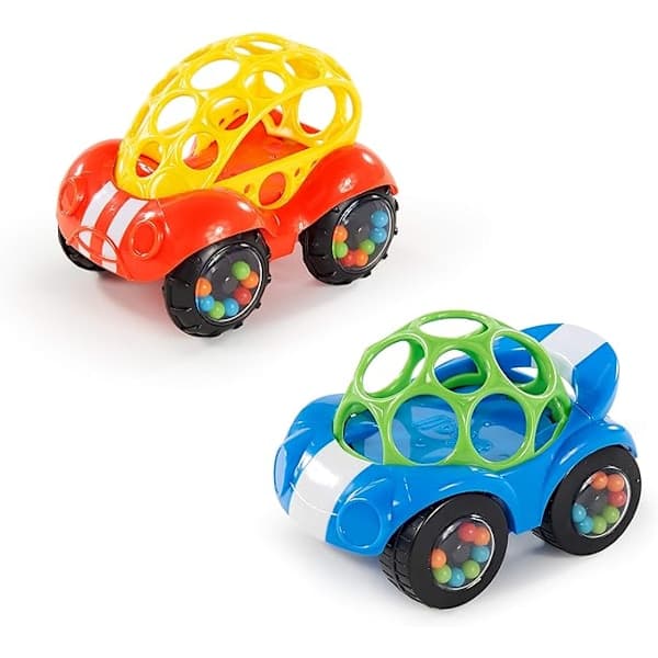 Rangle & rullelegetøj, blandede farver og design (1 stk.)