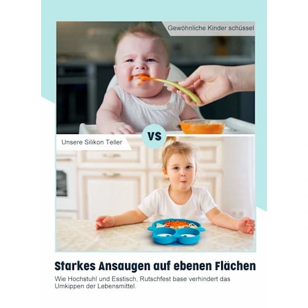 Lasten lautaset imukupeilla