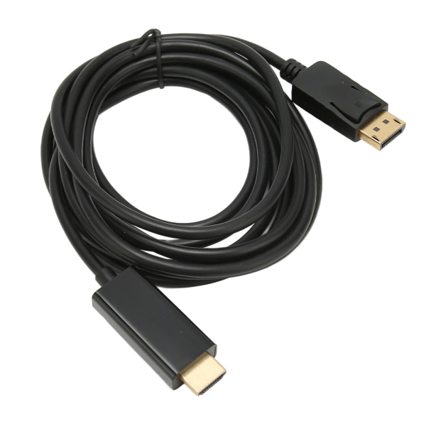 DisplayPort til HD Multimedia grensesnittkabel 4K Delayless enveis videoadapterledning for PC Laptop TV 9,8 fot