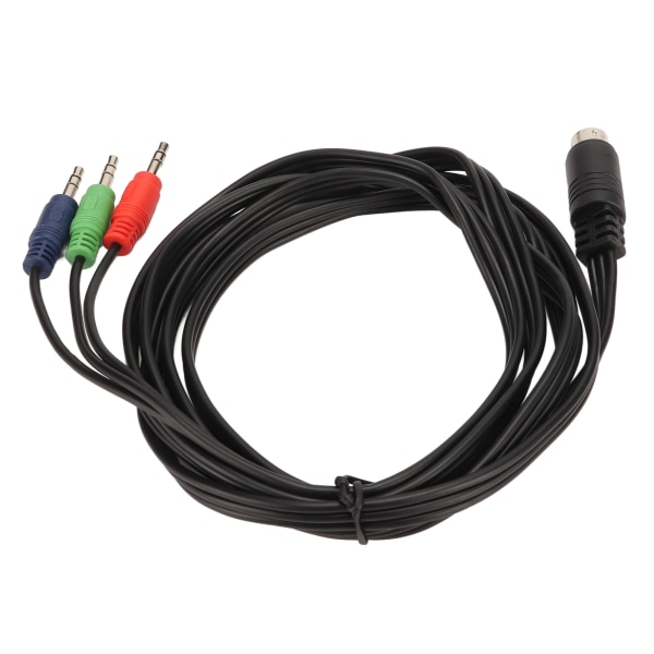 Mini DIN til 3 DC 3,5 mm kabel 9 ben Plug and Play lydadapterledning til højttalerforstærker Musikinstrument